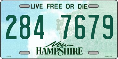 NH license plate 2847679