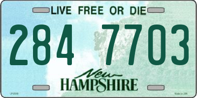 NH license plate 2847703
