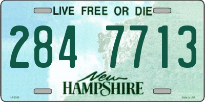 NH license plate 2847713