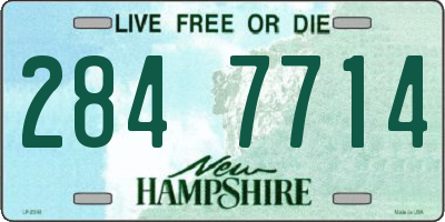 NH license plate 2847714