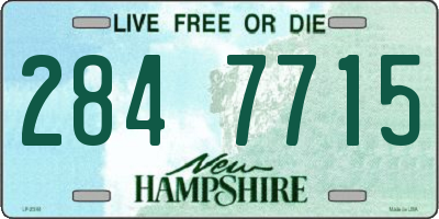 NH license plate 2847715