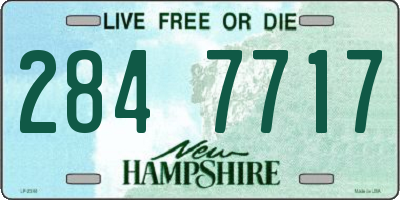 NH license plate 2847717