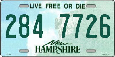 NH license plate 2847726
