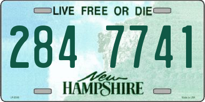 NH license plate 2847741