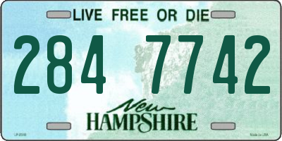 NH license plate 2847742