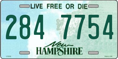 NH license plate 2847754