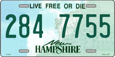 NH license plate 2847755