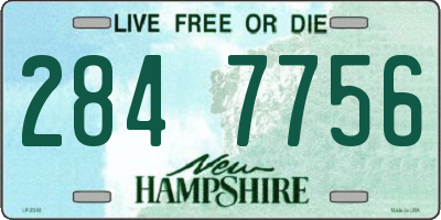 NH license plate 2847756