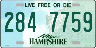 NH license plate 2847759