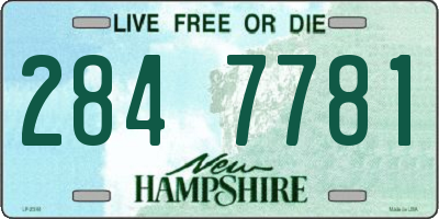 NH license plate 2847781