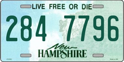 NH license plate 2847796