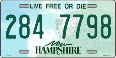 NH license plate 2847798
