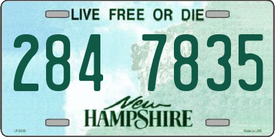 NH license plate 2847835