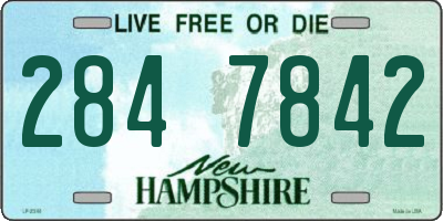 NH license plate 2847842