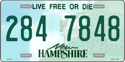 NH license plate 2847848