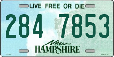 NH license plate 2847853