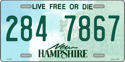 NH license plate 2847867