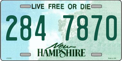 NH license plate 2847870