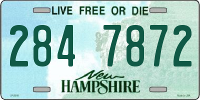 NH license plate 2847872