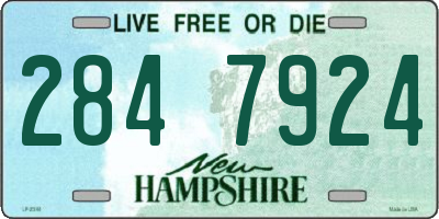 NH license plate 2847924