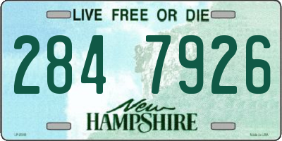 NH license plate 2847926
