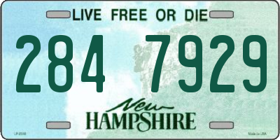 NH license plate 2847929