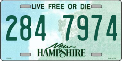 NH license plate 2847974