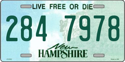 NH license plate 2847978
