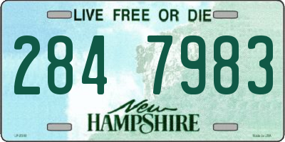 NH license plate 2847983