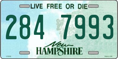 NH license plate 2847993