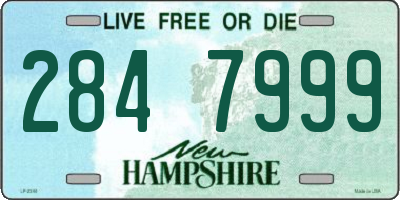 NH license plate 2847999