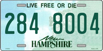 NH license plate 2848004
