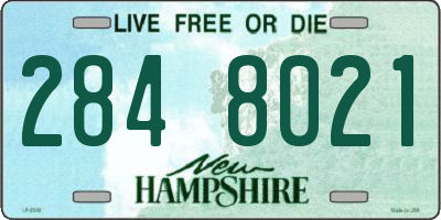NH license plate 2848021