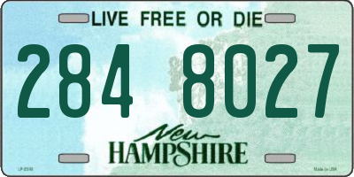 NH license plate 2848027