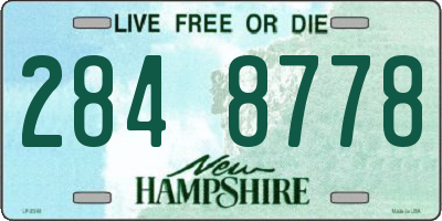 NH license plate 2848778