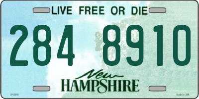 NH license plate 2848910