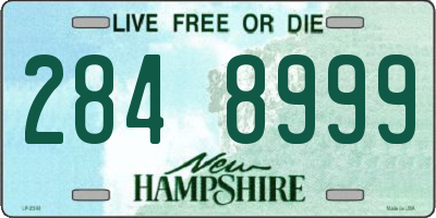 NH license plate 2848999