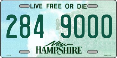 NH license plate 2849000