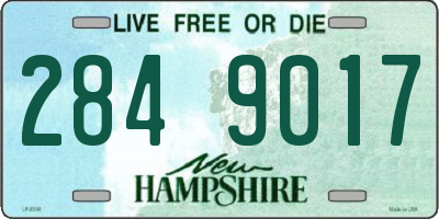 NH license plate 2849017