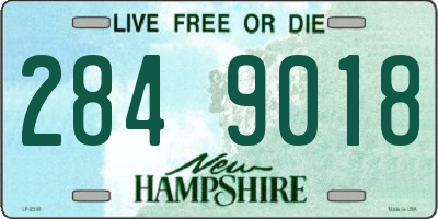 NH license plate 2849018