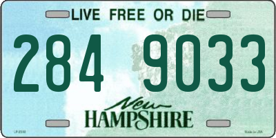 NH license plate 2849033
