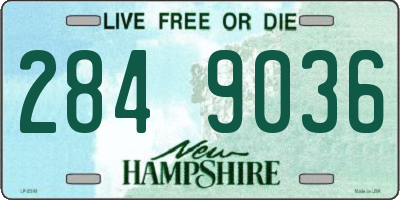 NH license plate 2849036