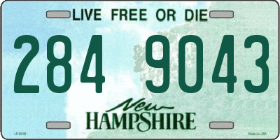 NH license plate 2849043