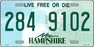 NH license plate 2849102