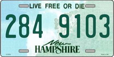 NH license plate 2849103