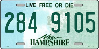 NH license plate 2849105