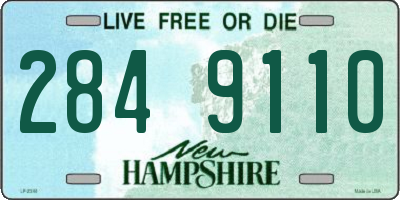 NH license plate 2849110