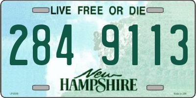 NH license plate 2849113