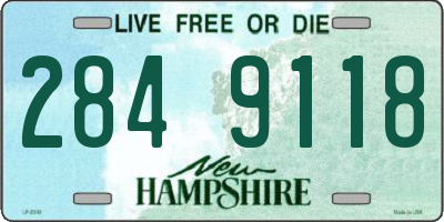 NH license plate 2849118