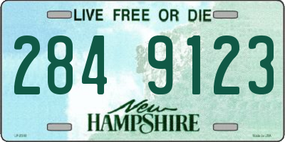 NH license plate 2849123